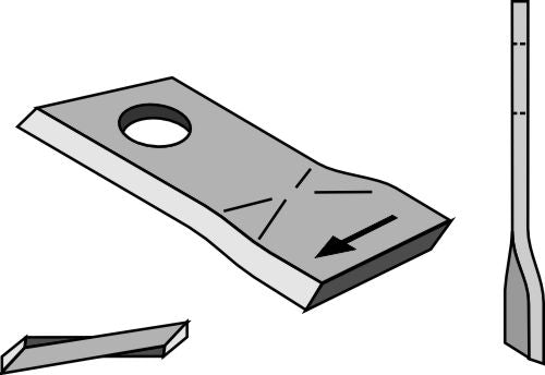 Rotorklippareblad 98x48 mm