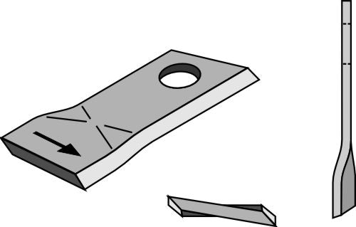 Rotorklippareblad 106x48 mm