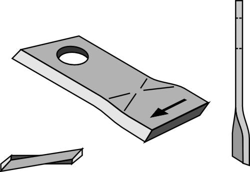 Rotorklippareblad 106x48 mm