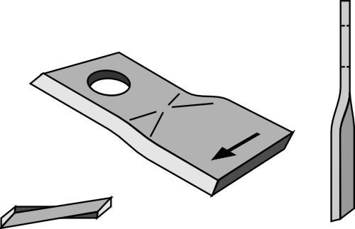 Rotorklippareblad 112x48 mm