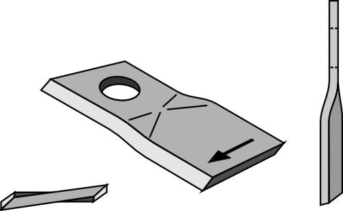 Rotorklippareblad 96x50 mm
