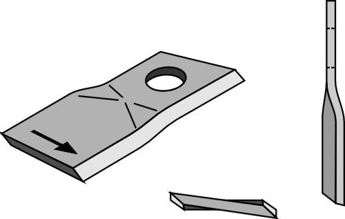 Rotorklippareblad 96x50 mm