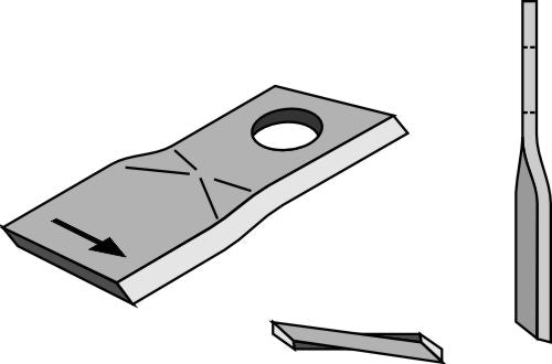 Rotorklippareblad 100x48 mm