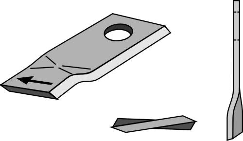Rotorklippareblad 96x48 mm