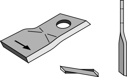Rotorklippareblad 107x48 mm