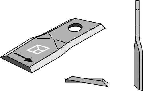 Slåtterkniv 122x45mm