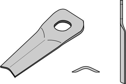 Rotorklippareblad 163x60mm
