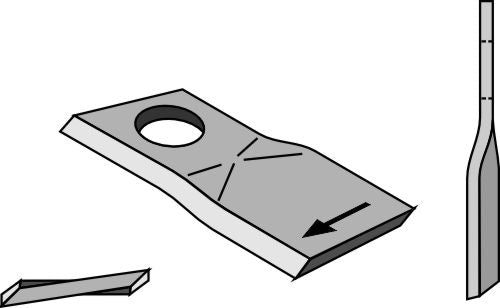 Rotorklippareblad 94x47 mm