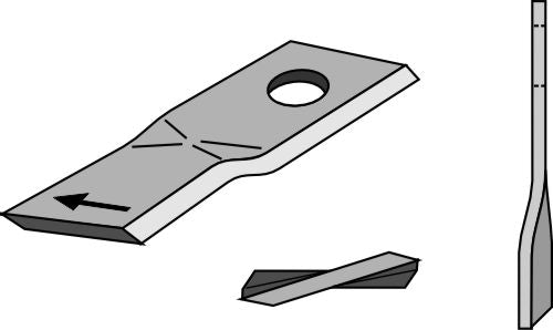 Rotorklippareblad 105x48 mm