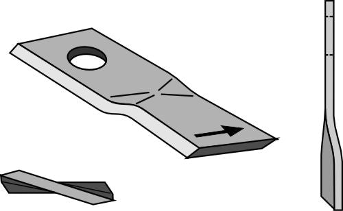 Rotorklippareblad 105x48 mm