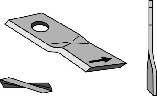 Rotorklippareblad 114x47 mm