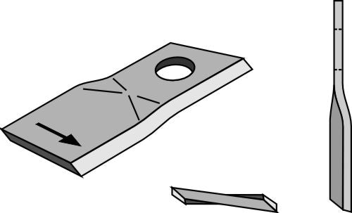 Rotorklippareblad 100x40 mm