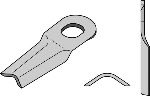 Rotorklippareblad 128x37 mm