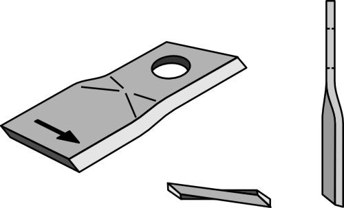 Rotorklippareblad 105x45 mm