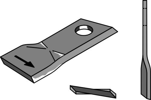 Rotorklippareblad 106x49 mm