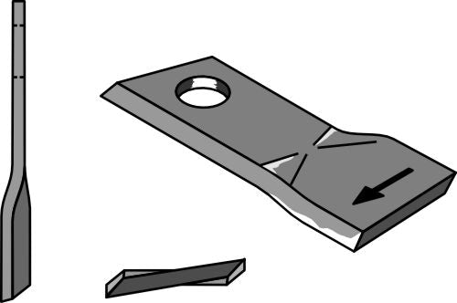 Rotorklippareblad 106x49 mm