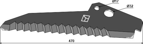 Ensilage kniv 470 mm