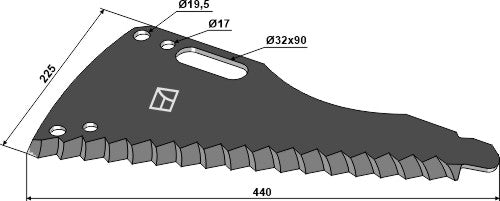 Ensilage kniv 440 mm