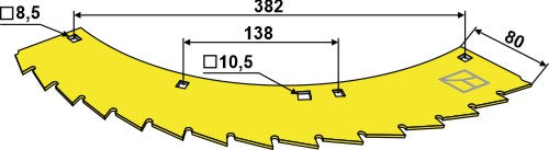 Saw blade - can be used on right and left