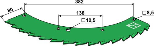 Saw blade - right - tungsten carbid hard faced