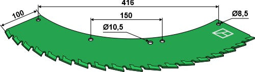Saw blade - left - tungsten carbid hard faced