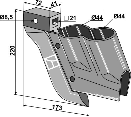 Gjødselfrødeling komplett.