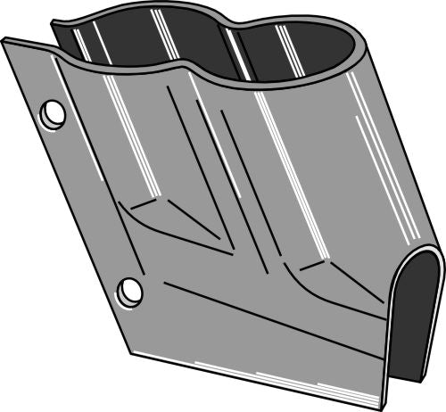 Dubbelkonsol för gödselspridare