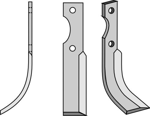 Terä 220 x 40 mm, vasen