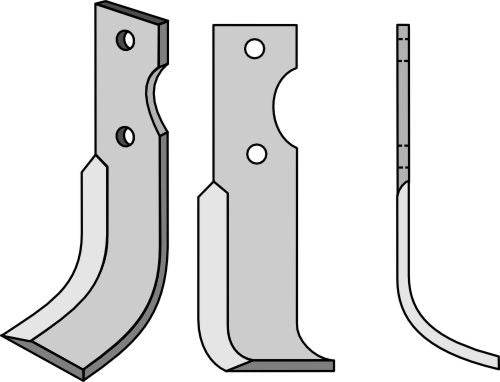 Blad 215 x 50 mm, höger