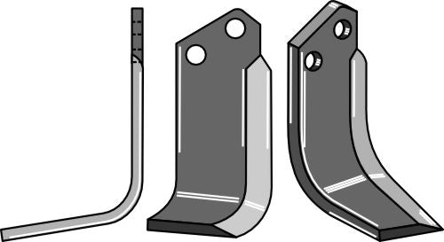 Klinge 180 x 80 mm, venstre