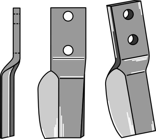 Rotationspinne 178x50 mm, vänster