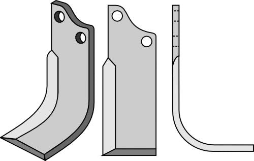 Klinge 238 x 60 mm, højre