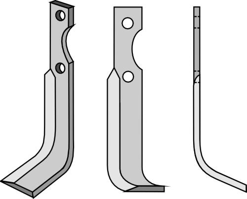 Terä 185 x 25 mm, oikea