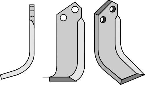 Klinge 130 x 50 mm, venstre