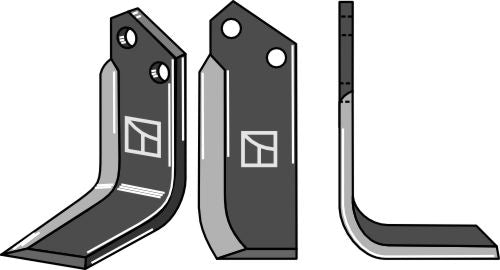 Klinge 180 x 80 mm, højre