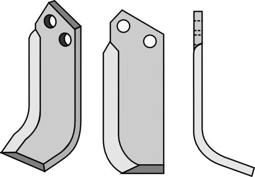 Terä 180 x 50 mm, oikea