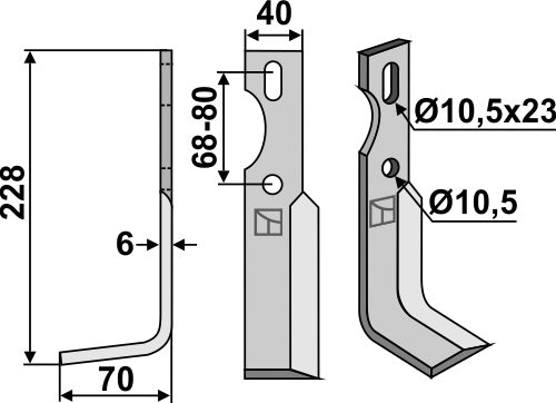 Allroundblad, vänster