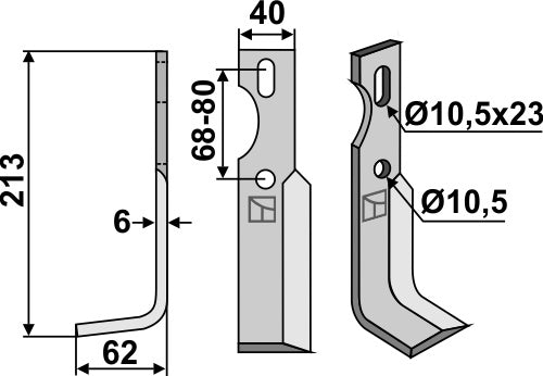 Allroundblad, vänster