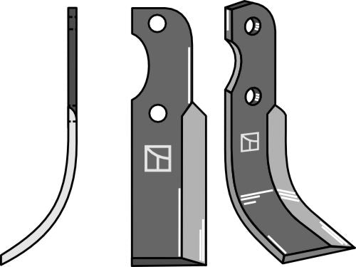 Terä 245 x 50 mm, vasen