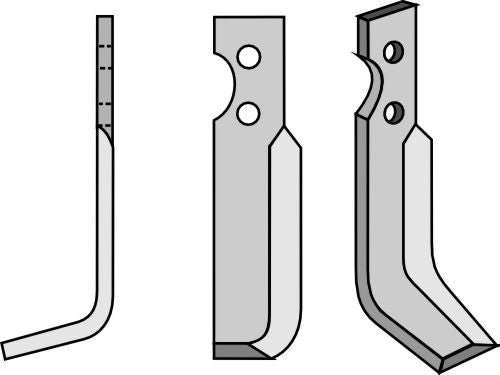 Blad 125 x 30 mm, vänster