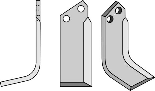 Klinge 238 x 70 mm, venstre