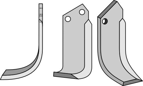 Klinge 196 x 70 mm, venstre