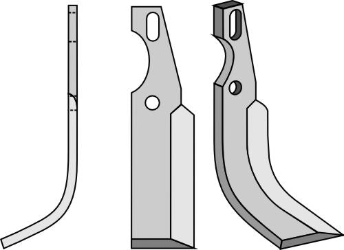 Universalblad 220x45mm, venstre