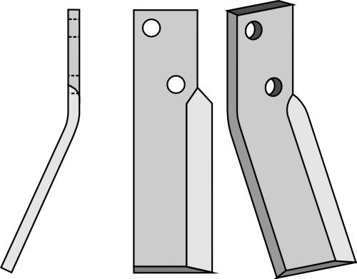 Rotationspinne 233x60 mm, vänster