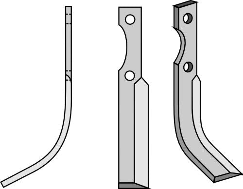 Blad 192x25mm, venstre
