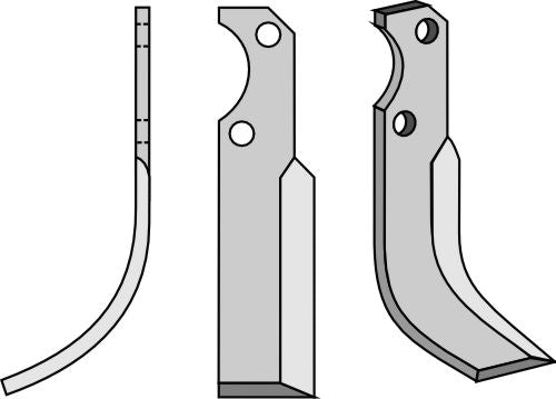 Blad 215x45mm, venstre