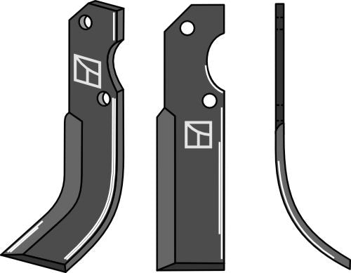 Blad 235 x 45 mm, höger