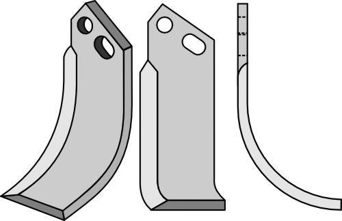 Blad 187 x 60 mm, höger