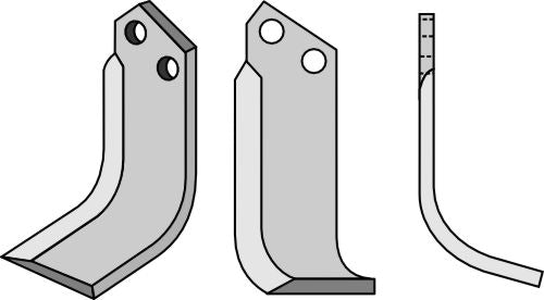 Blad 165x60mm, høyre