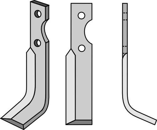 Blad 210 x 30 mm, höger